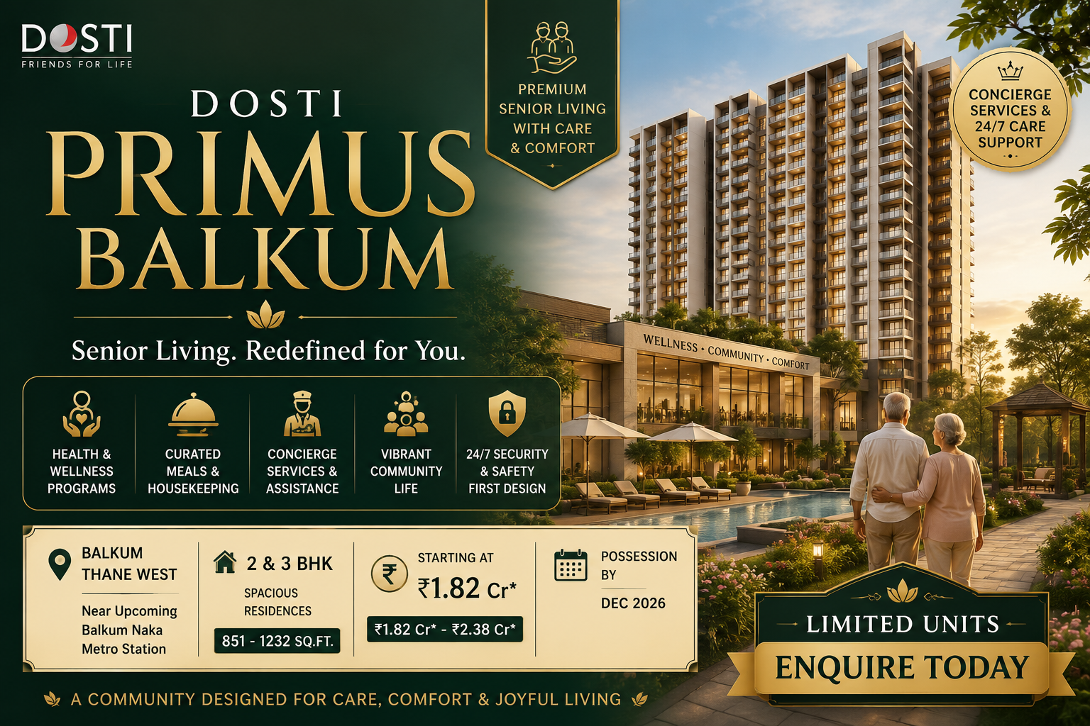 Dosti Primus Balkum Senior Living Community Thane