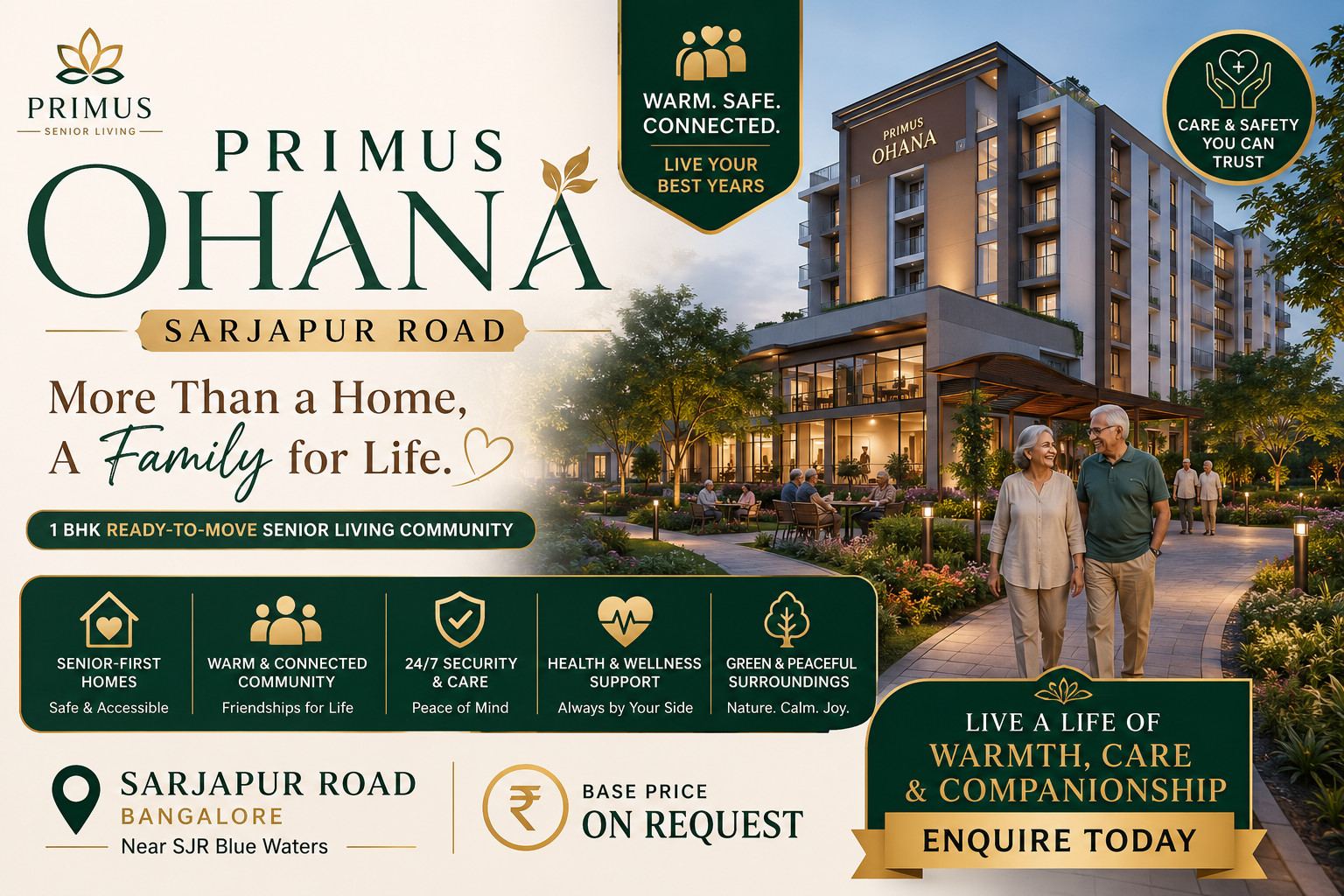 Primus Ohana Sarjapur Road Senior Living Community